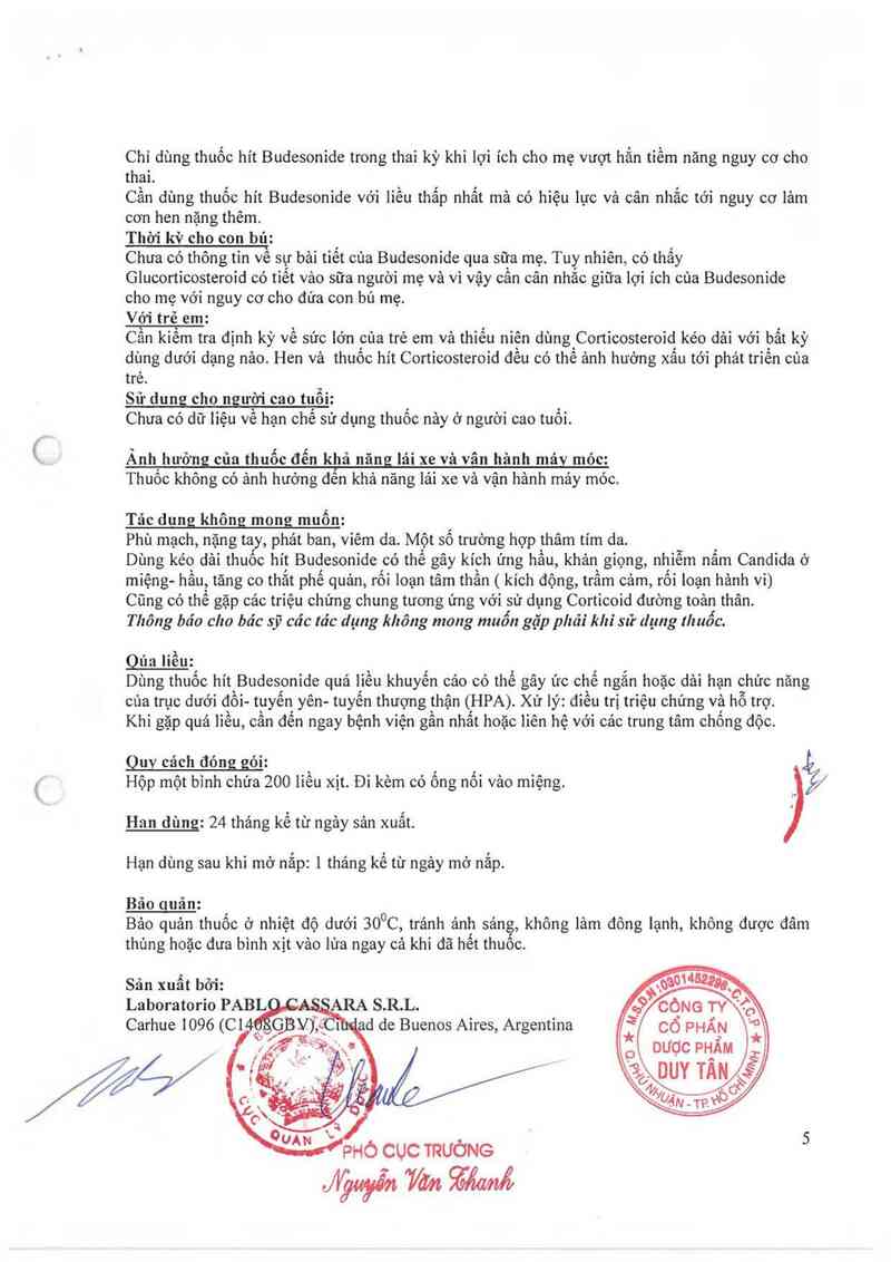 thông tin, cách dùng, giá thuốc Budecassa HFA - ảnh 7