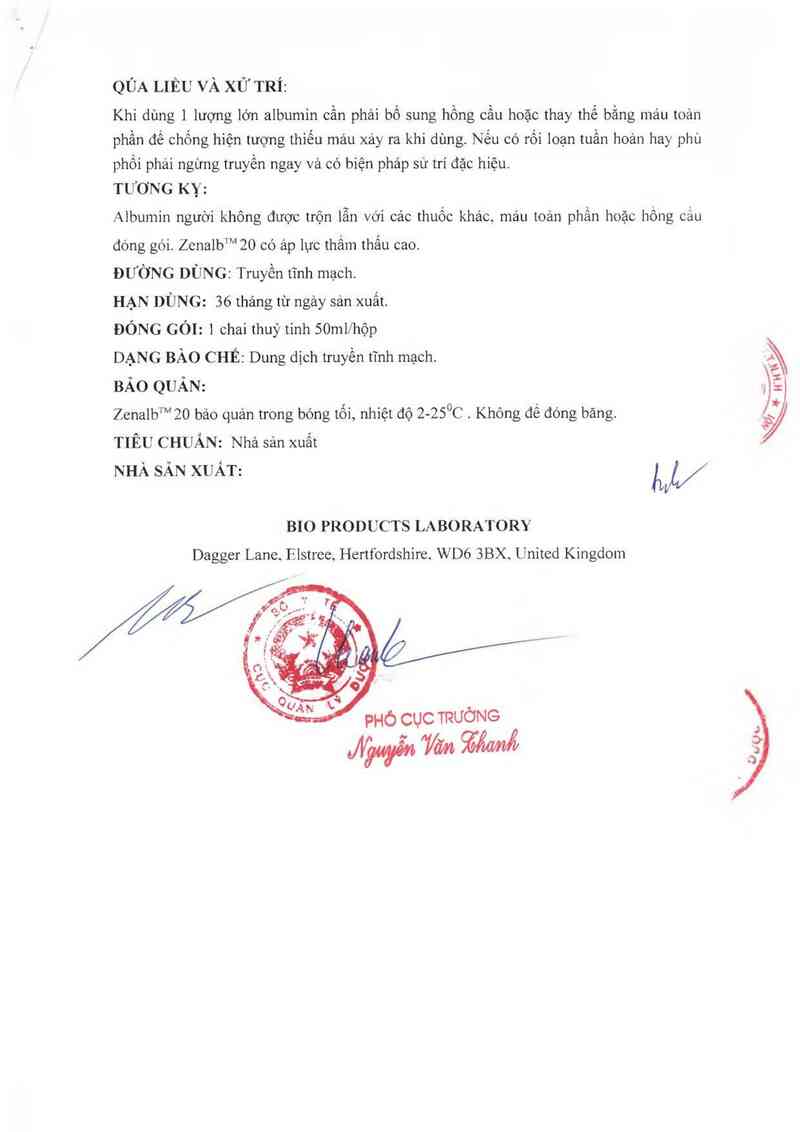 thông tin, cách dùng, giá thuốc Zenalb 20 - ảnh 5