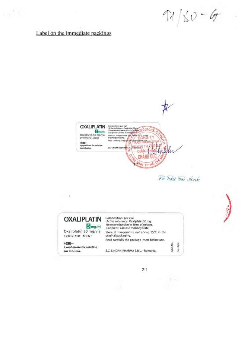thông tin, cách dùng, giá thuốc Oxaliplatin - ảnh 5