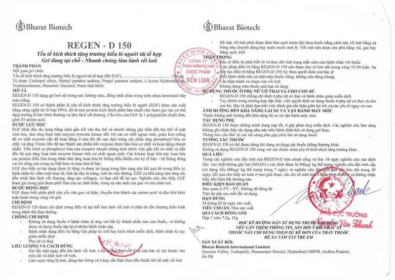 thông tin, cách dùng, giá thuốc Regen-D 150 - ảnh 1