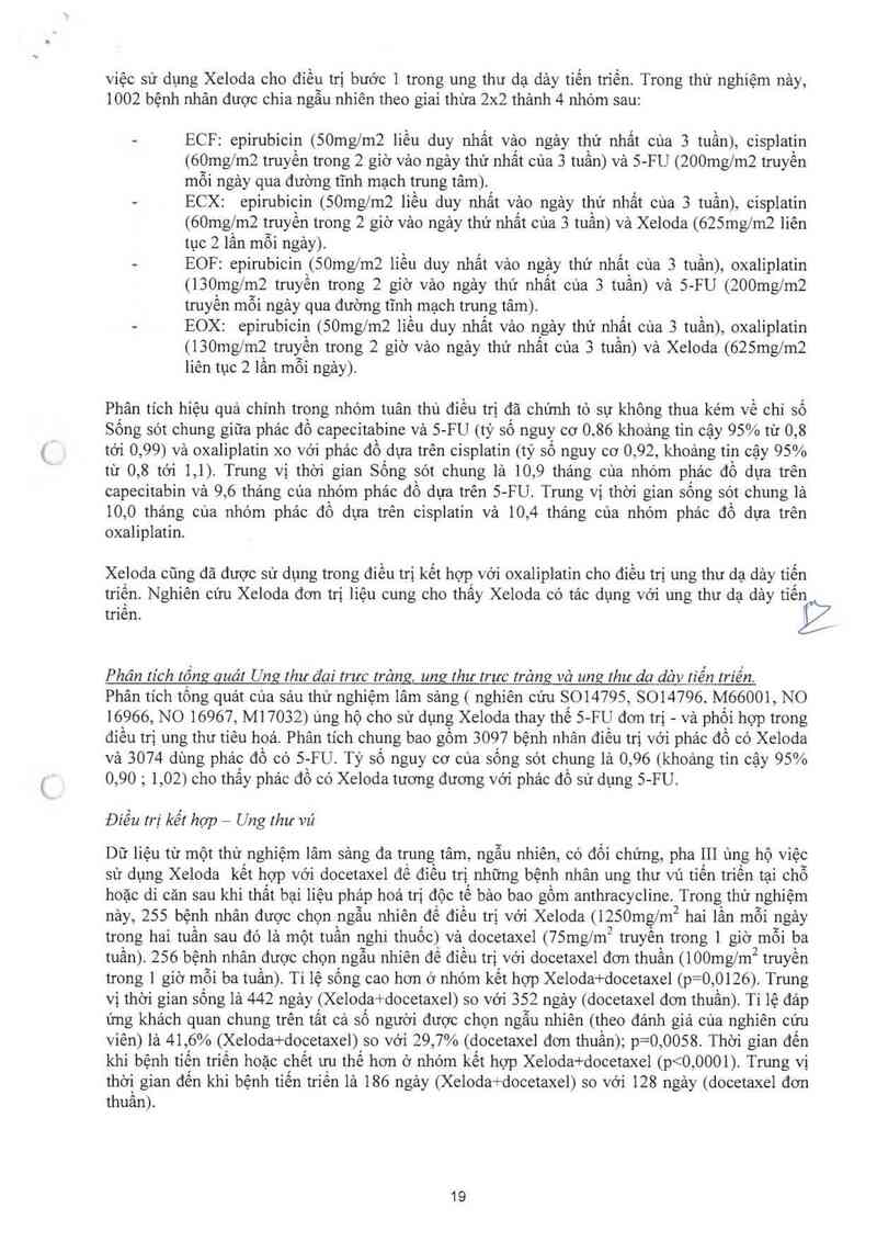 thông tin, cách dùng, giá thuốc Xeloda - ảnh 20