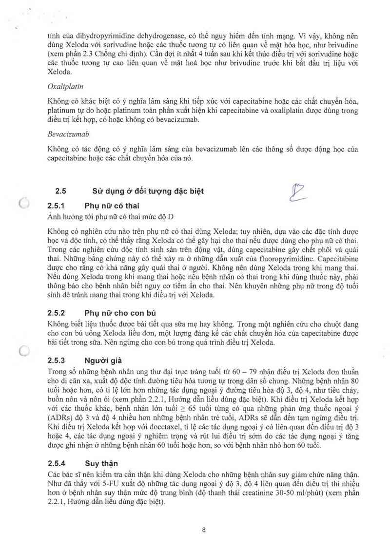 thông tin, cách dùng, giá thuốc Xeloda - ảnh 9