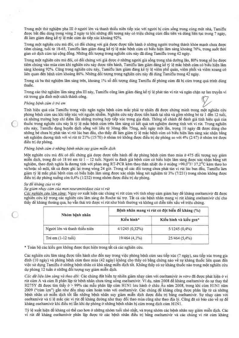 thông tin, cách dùng, giá thuốc Tamiflu - ảnh 10