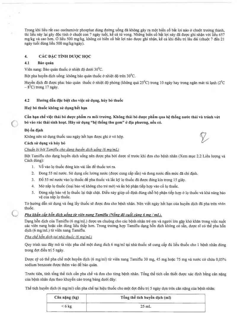 thông tin, cách dùng, giá thuốc Tamiflu - ảnh 13