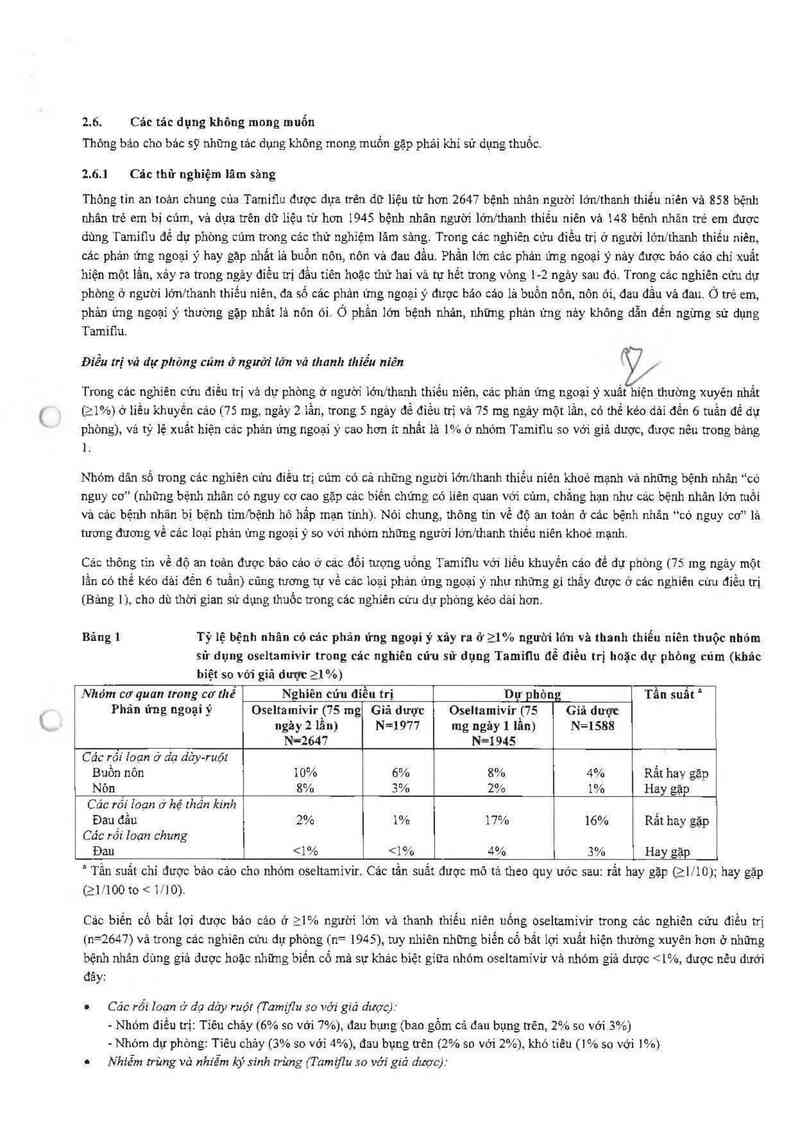 thông tin, cách dùng, giá thuốc Tamiflu - ảnh 6