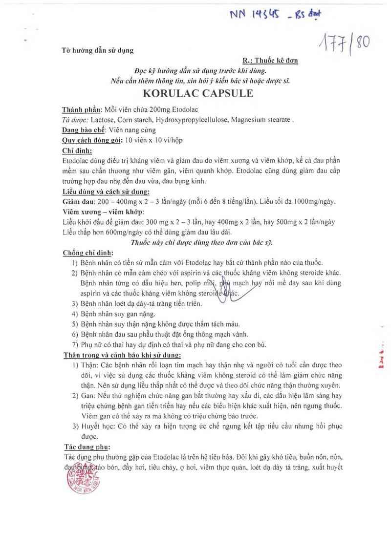 thông tin, cách dùng, giá thuốc Korulac Capsule - ảnh 2