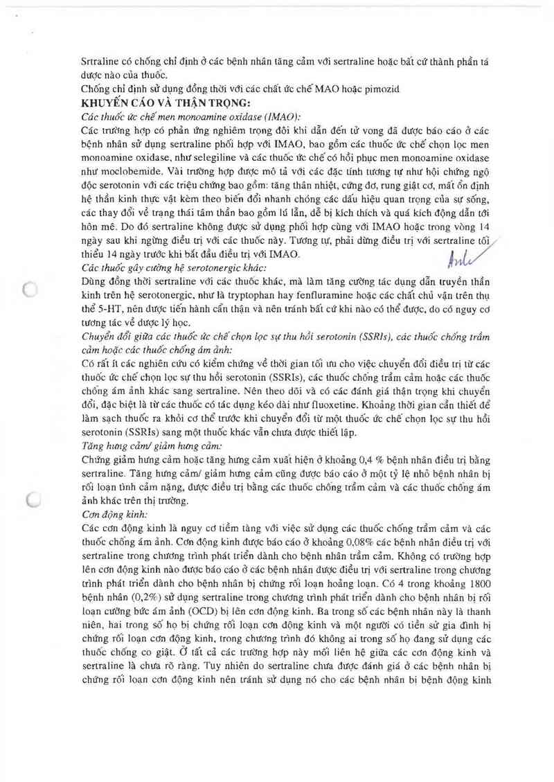 thông tin, cách dùng, giá thuốc Inosert-50 - ảnh 4