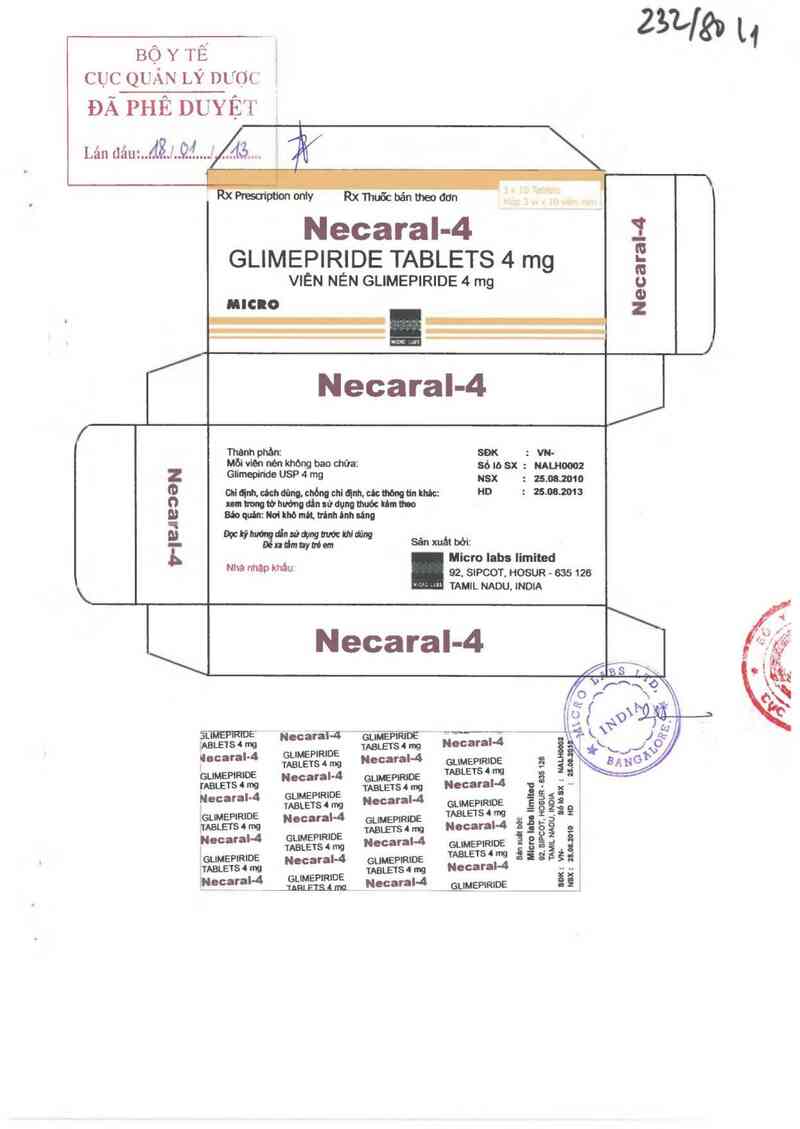 thông tin, cách dùng, giá thuốc Necaral 4 - ảnh 0