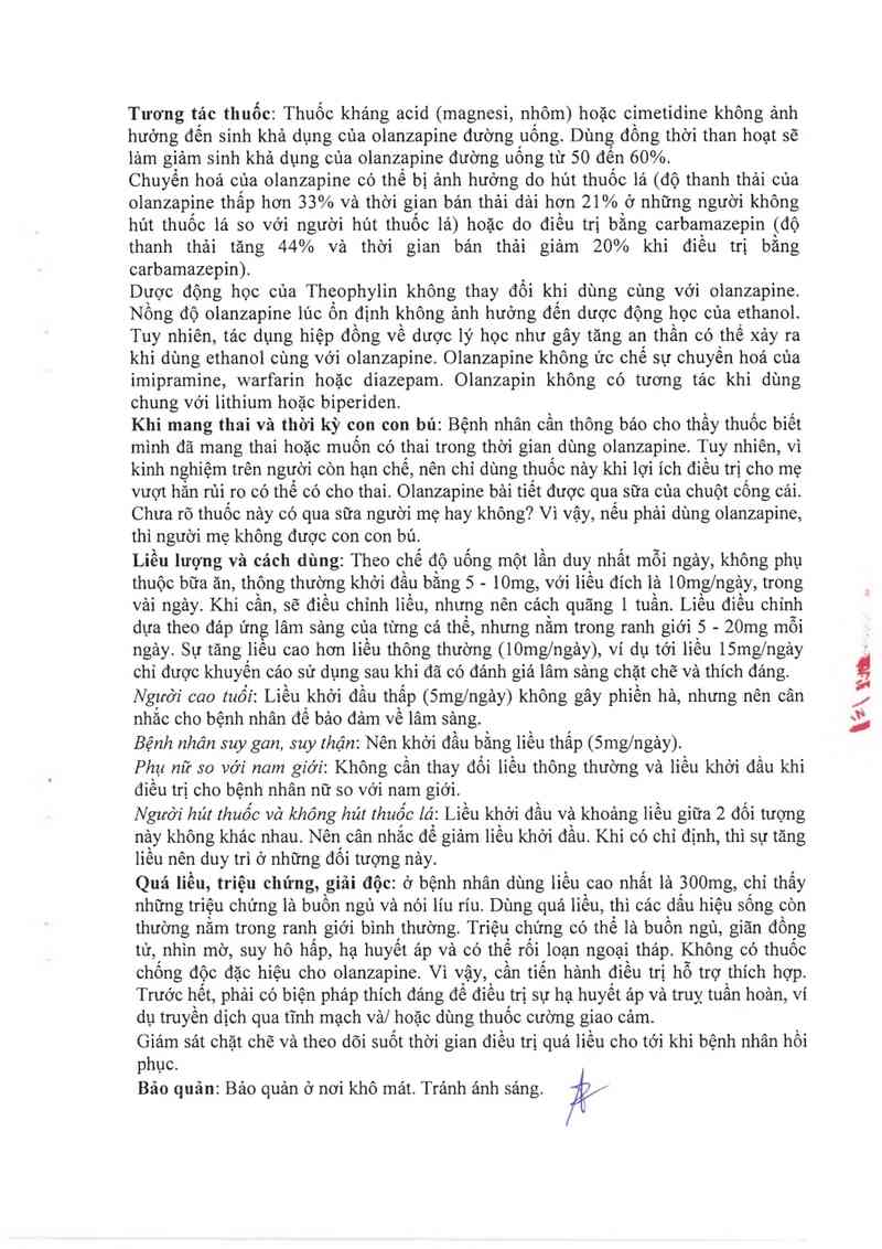 thông tin, cách dùng, giá thuốc Opelan-5 - ảnh 2
