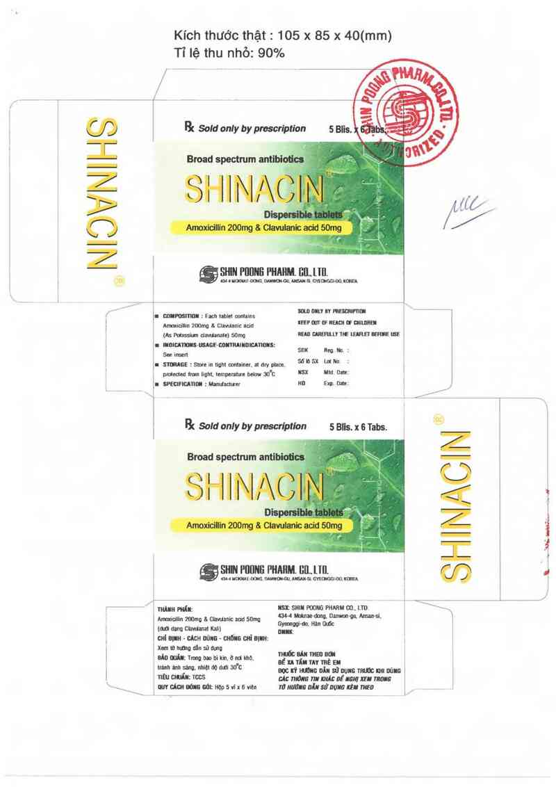 thông tin, cách dùng, giá thuốc Shinacin - ảnh 1