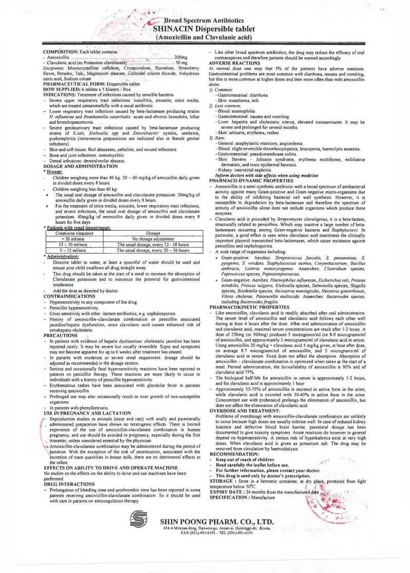 thông tin, cách dùng, giá thuốc Shinacin - ảnh 3