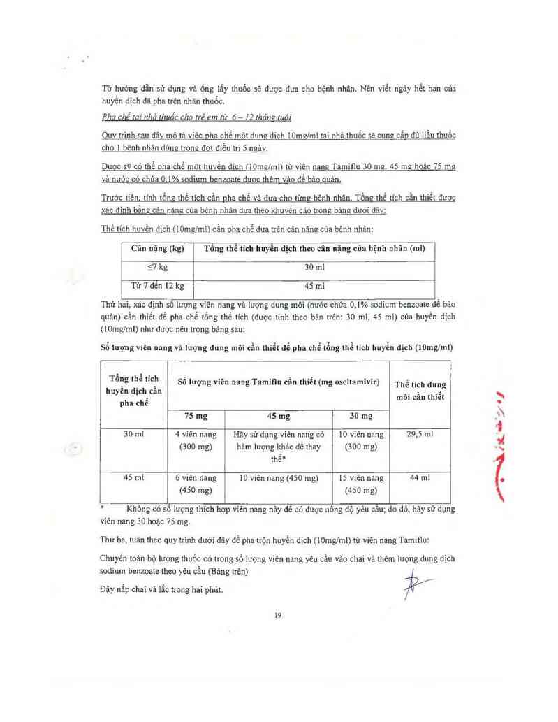 thông tin, cách dùng, giá thuốc Tamiflu - ảnh 20