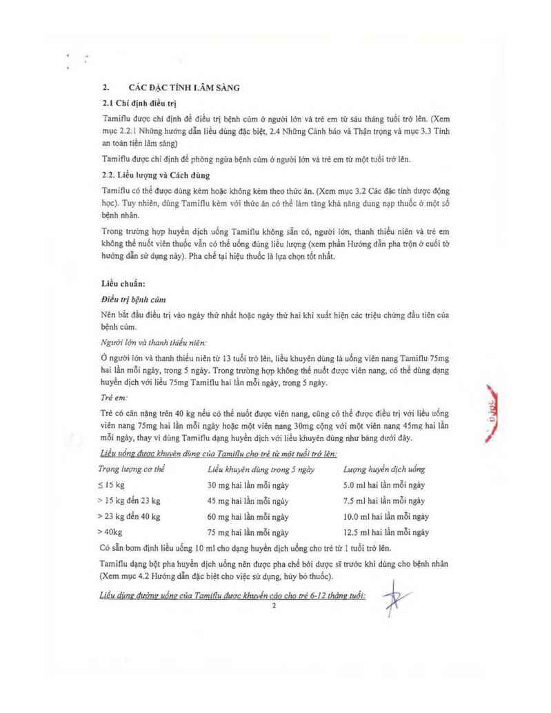 thông tin, cách dùng, giá thuốc Tamiflu - ảnh 3