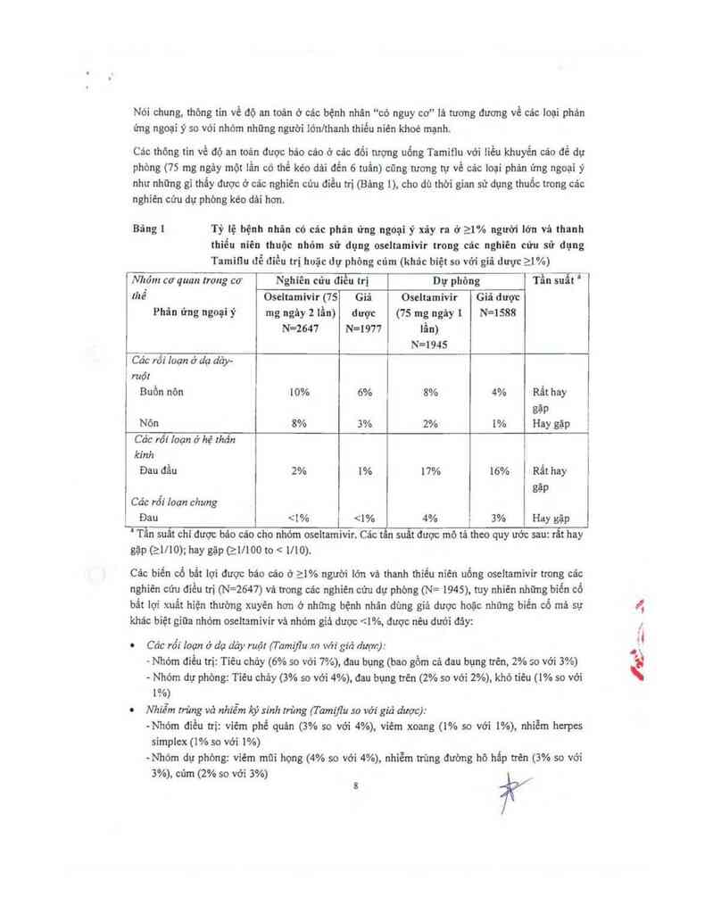 thông tin, cách dùng, giá thuốc Tamiflu - ảnh 9