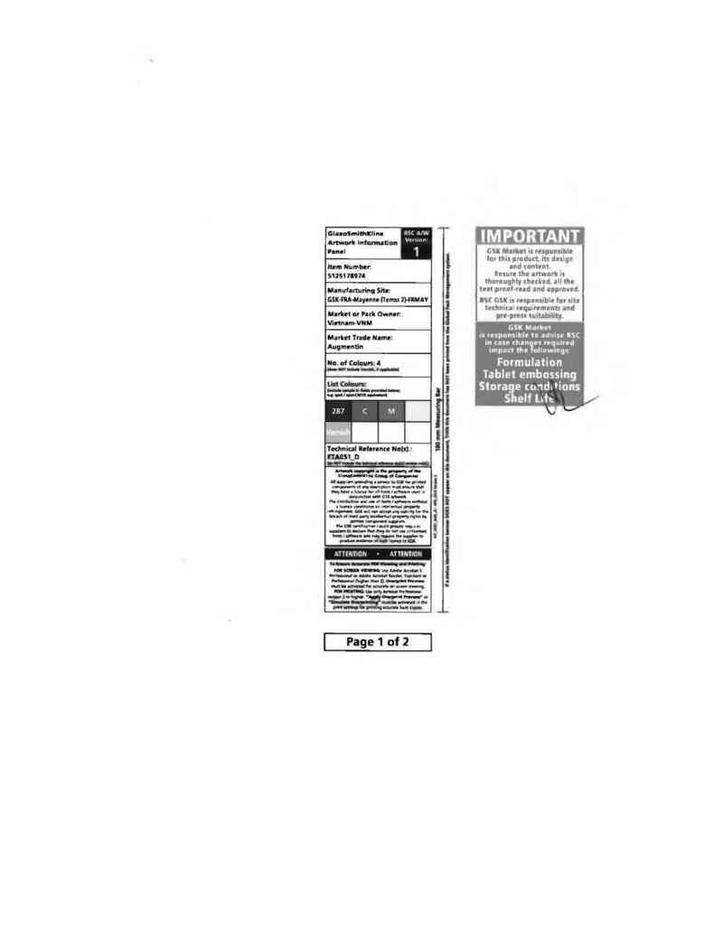 thông tin, cách dùng, giá thuốc Augmentin 500mg/62.5mg - ảnh 1