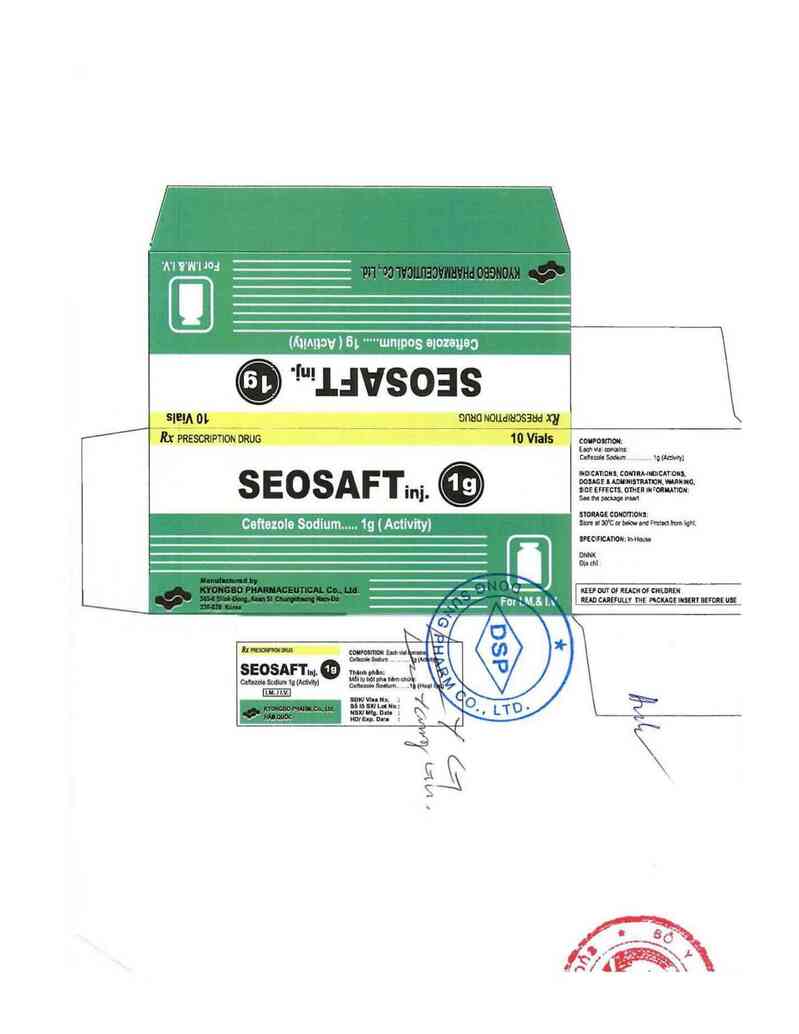 thông tin, cách dùng, giá thuốc Seosaft Inj. 1g - ảnh 0