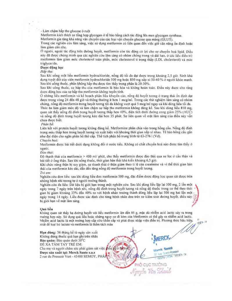 thông tin, cách dùng, giá thuốc Glucophage - ảnh 6