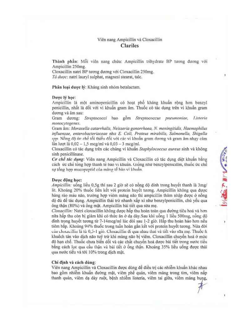 thông tin, cách dùng, giá thuốc Clariles - ảnh 2