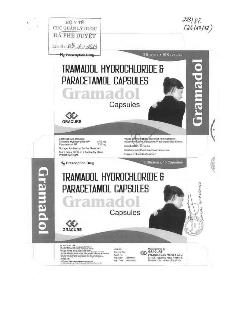 thông tin, cách dùng, giá thuốc Gramadol Capsules - ảnh 0