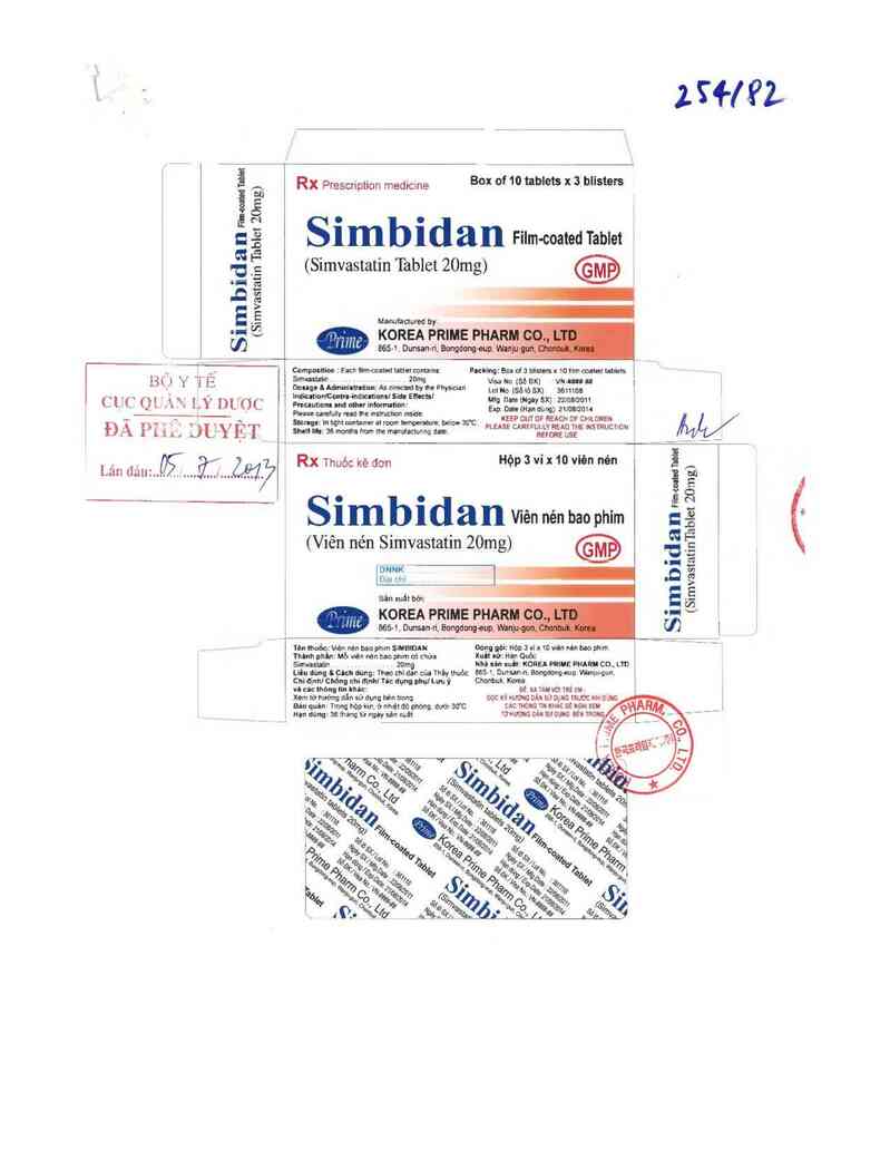 thông tin, cách dùng, giá thuốc Simbidan - ảnh 0