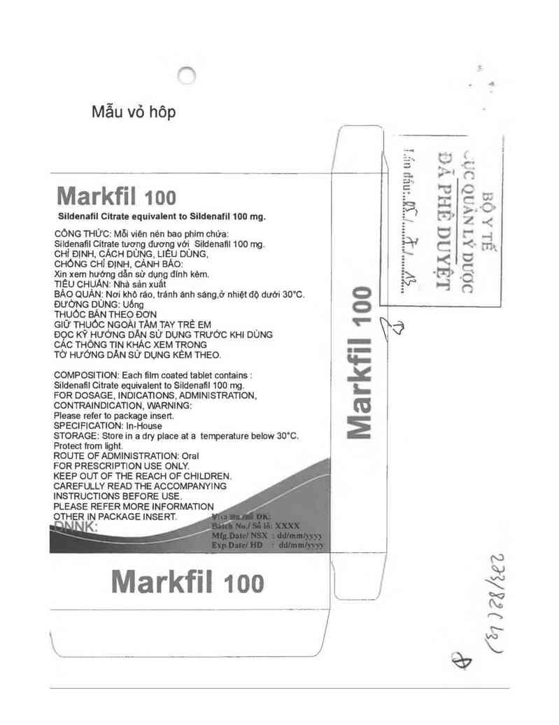 thông tin, cách dùng, giá thuốc Markfil 100 - ảnh 1