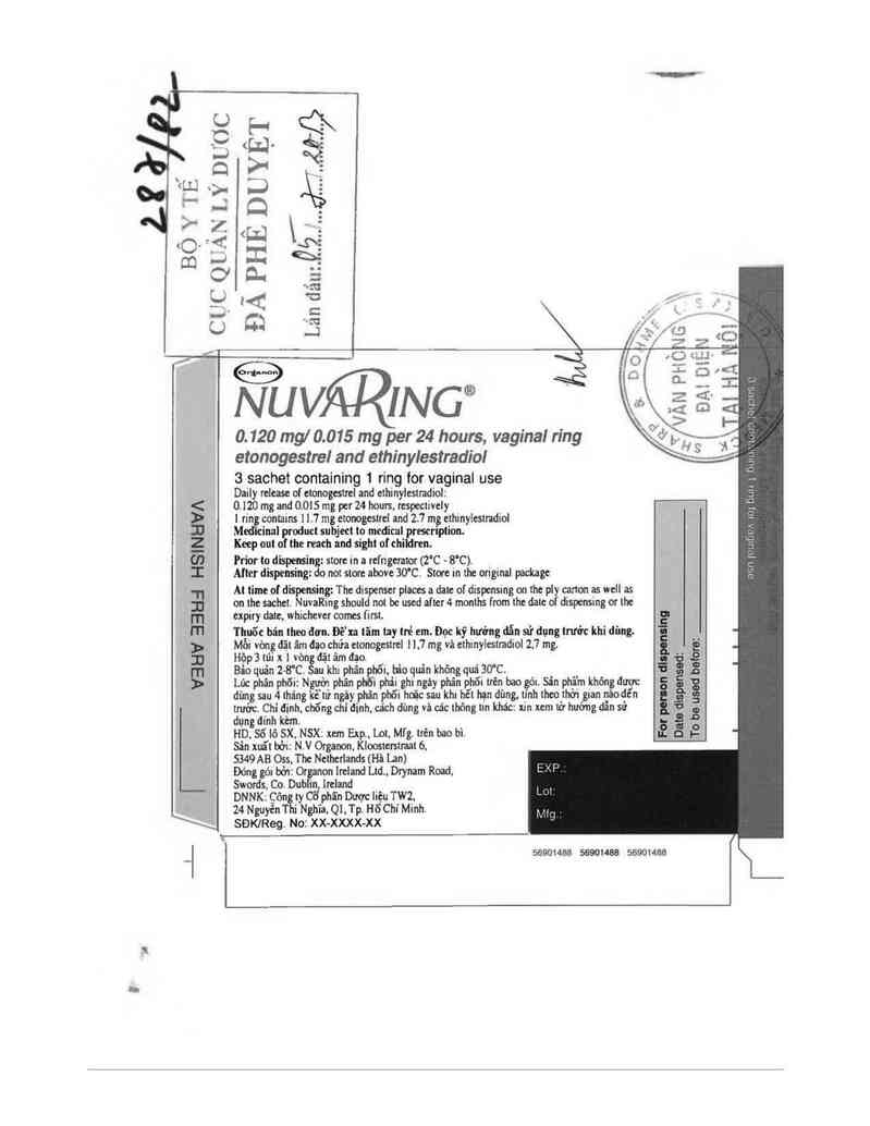 thông tin, cách dùng, giá thuốc Nuvaring - ảnh 0