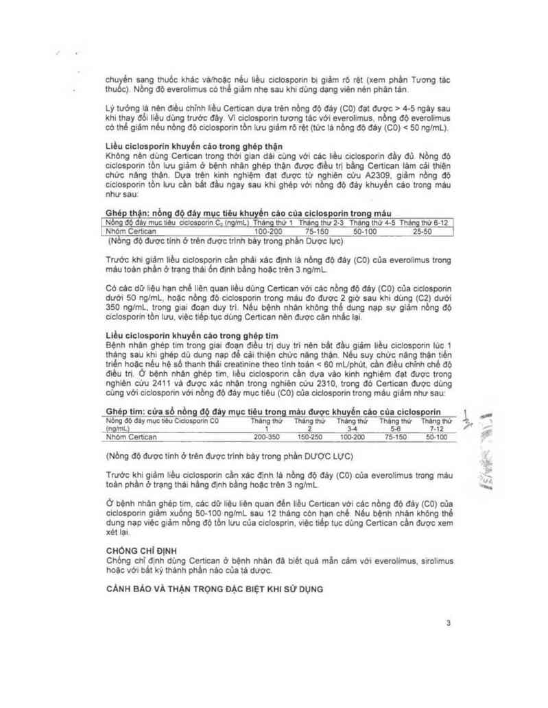 thông tin, cách dùng, giá thuốc Certican 0.25mg - ảnh 4