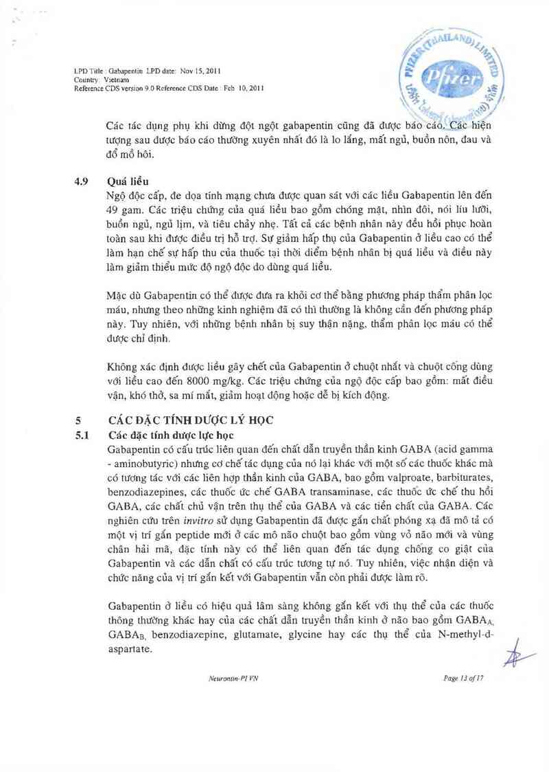thông tin, cách dùng, giá thuốc Neurontin - ảnh 14