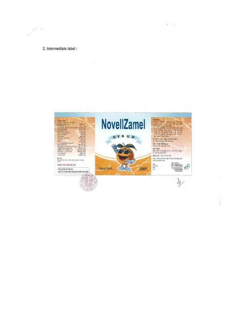thông tin, cách dùng, giá thuốc Novellzamel Syrup - ảnh 1