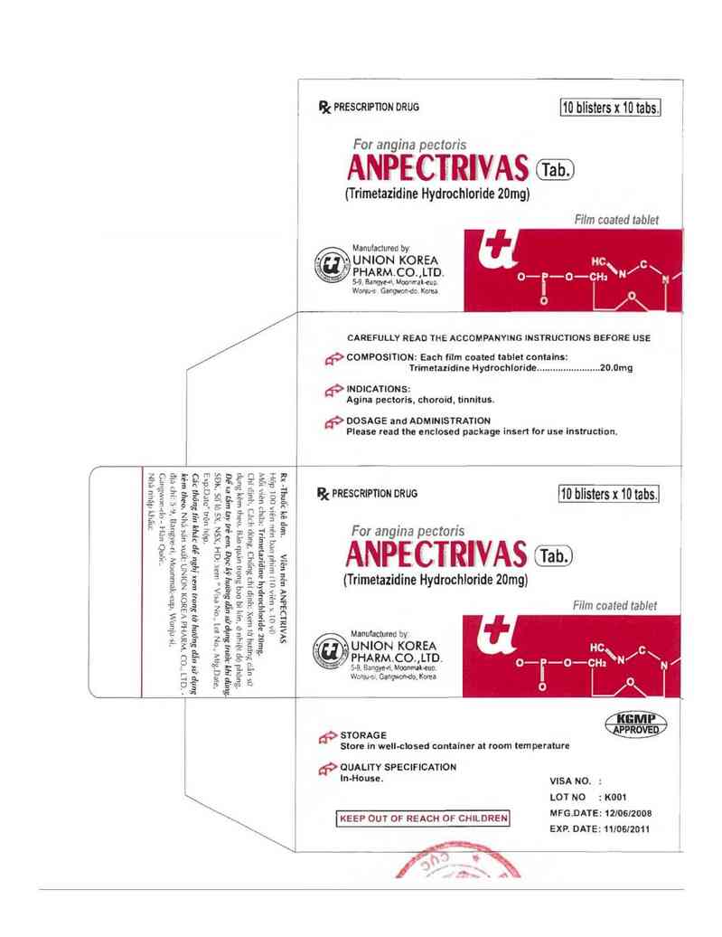 thông tin, cách dùng, giá thuốc Anpectrivas tab. - ảnh 0