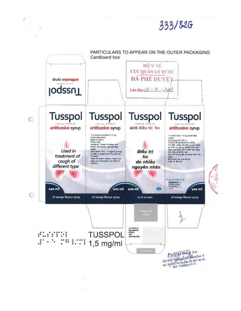 thông tin, cách dùng, giá thuốc Tusspol - ảnh 0