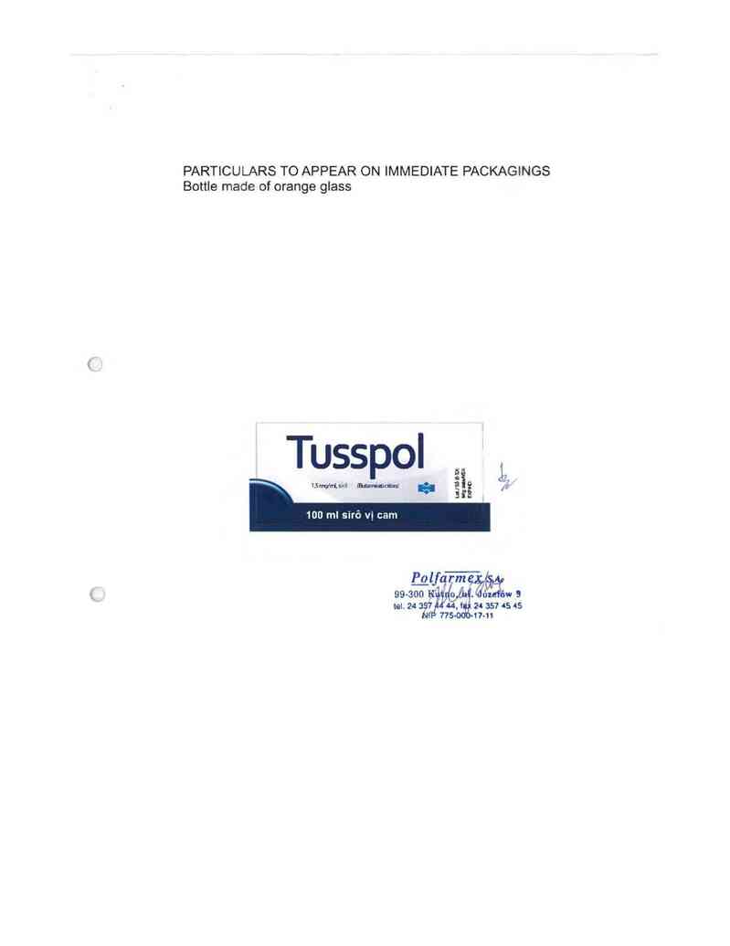 thông tin, cách dùng, giá thuốc Tusspol - ảnh 2