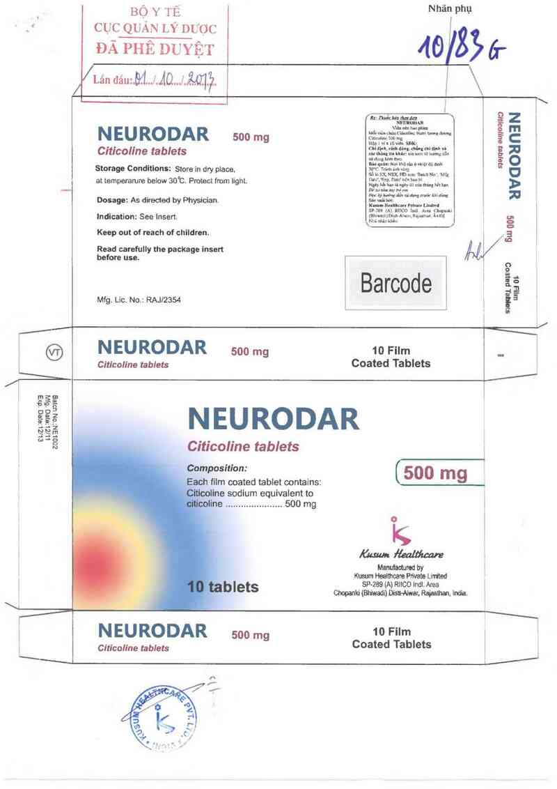 thông tin, cách dùng, giá thuốc Neurodar - ảnh 0