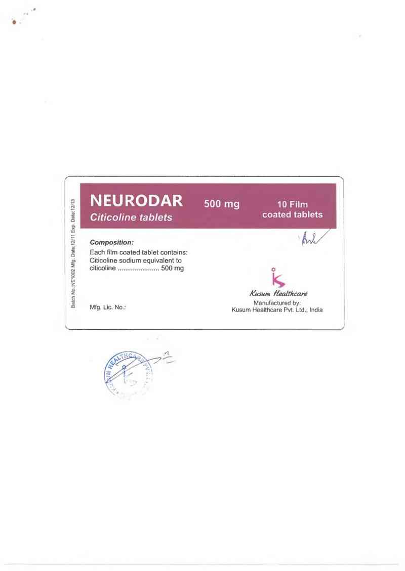 thông tin, cách dùng, giá thuốc Neurodar - ảnh 1