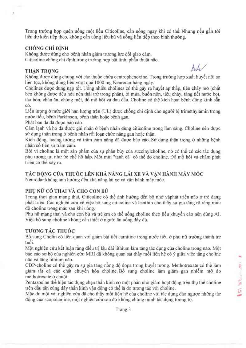 thông tin, cách dùng, giá thuốc Neurodar - ảnh 4