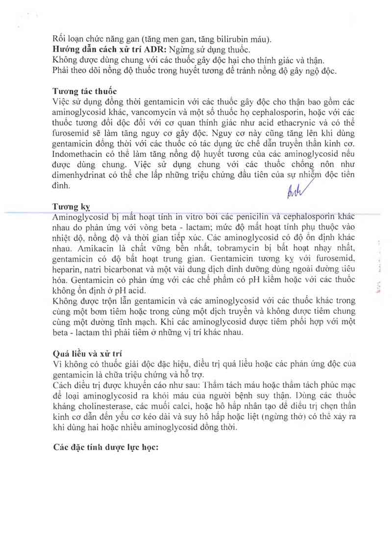 thông tin, cách dùng, giá thuốc Gentamicin-Ferein - ảnh 6