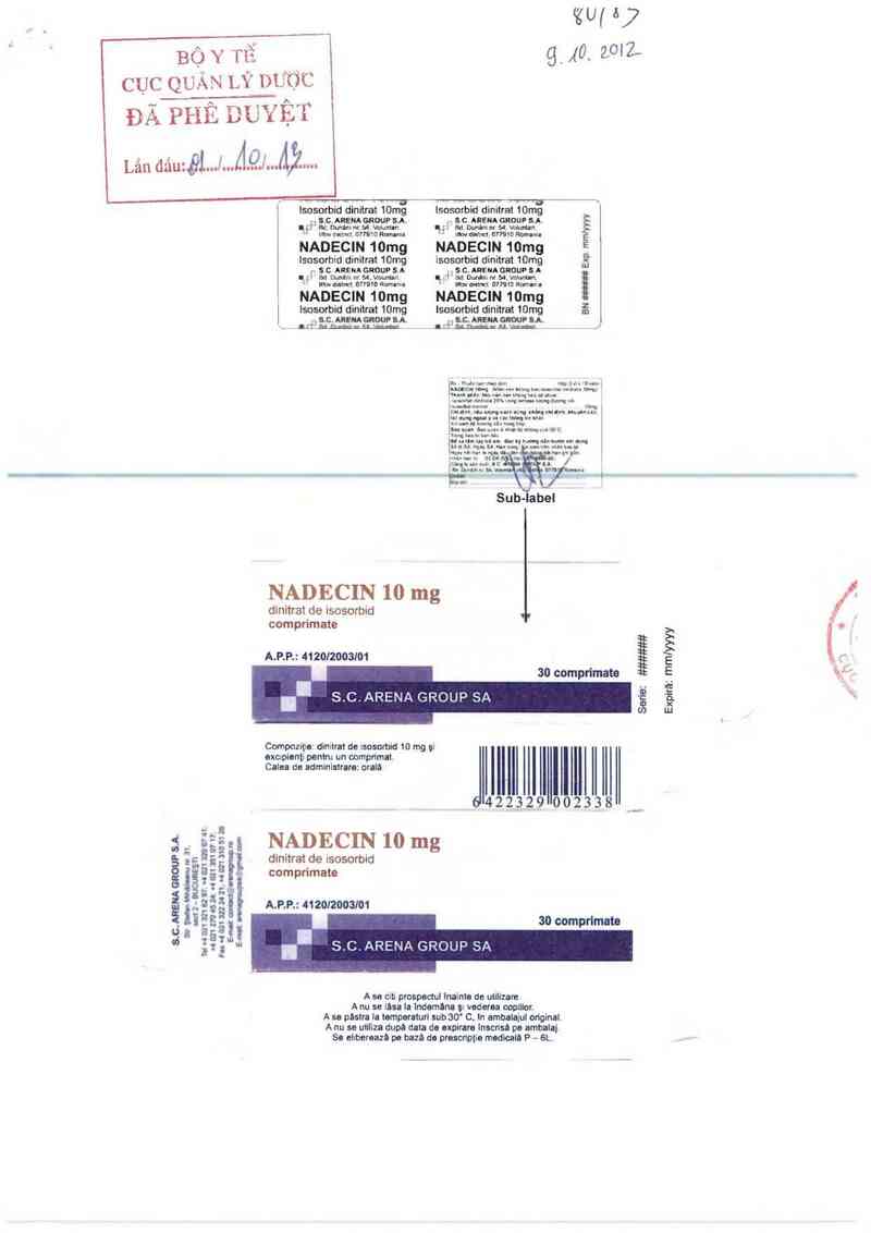 thông tin, cách dùng, giá thuốc Nadecin 10mg - ảnh 0