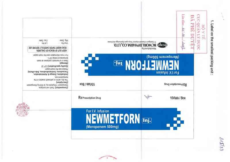 thông tin, cách dùng, giá thuốc Newmetforn Inj. 0.5g - ảnh 0