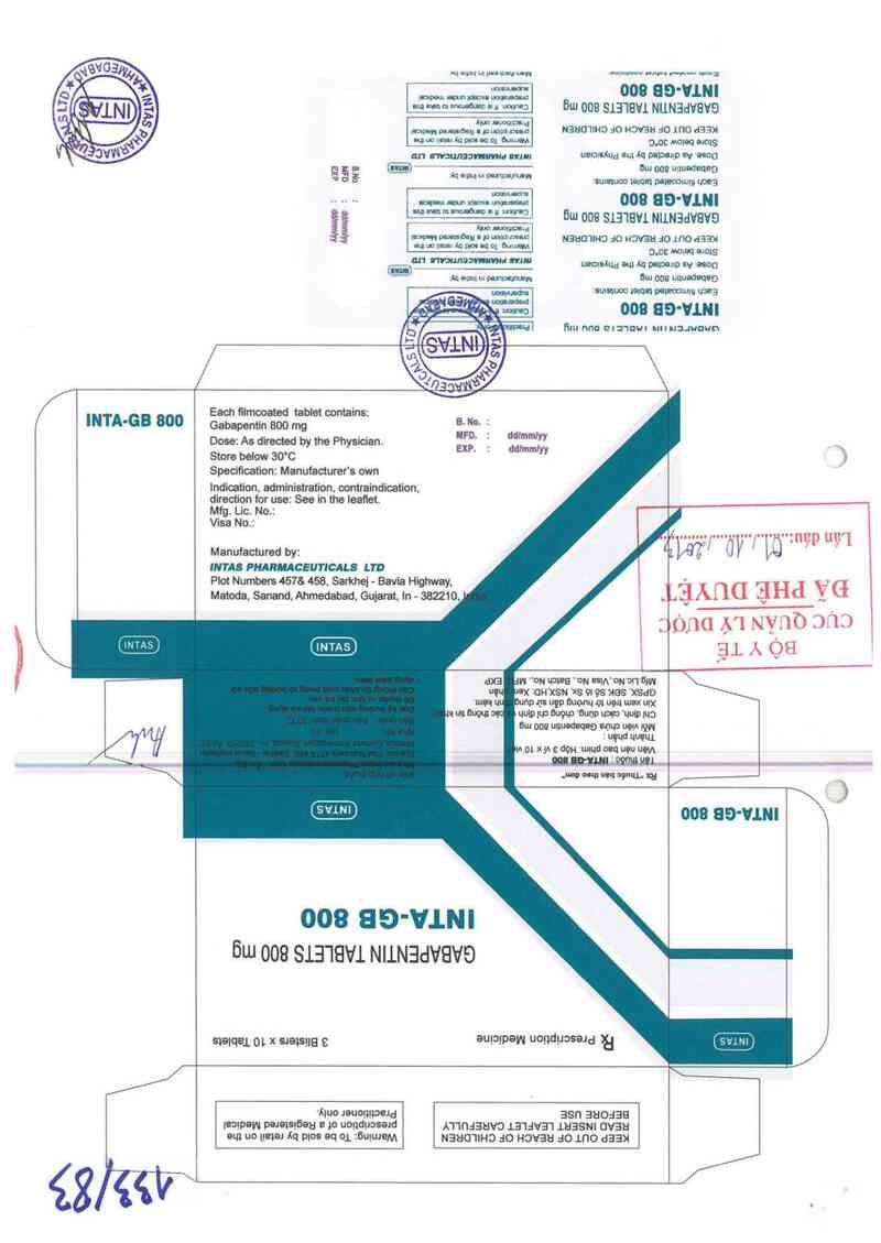 thông tin, cách dùng, giá thuốc Inta-GB 800 - ảnh 0