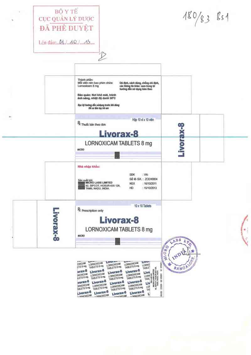 thông tin, cách dùng, giá thuốc Livorax-8 - ảnh 0