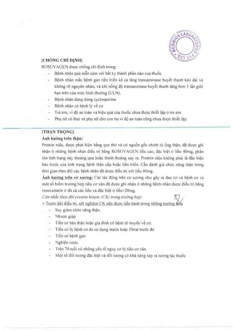 thông tin, cách dùng, giá thuốc Rosuvagen 20 - ảnh 4