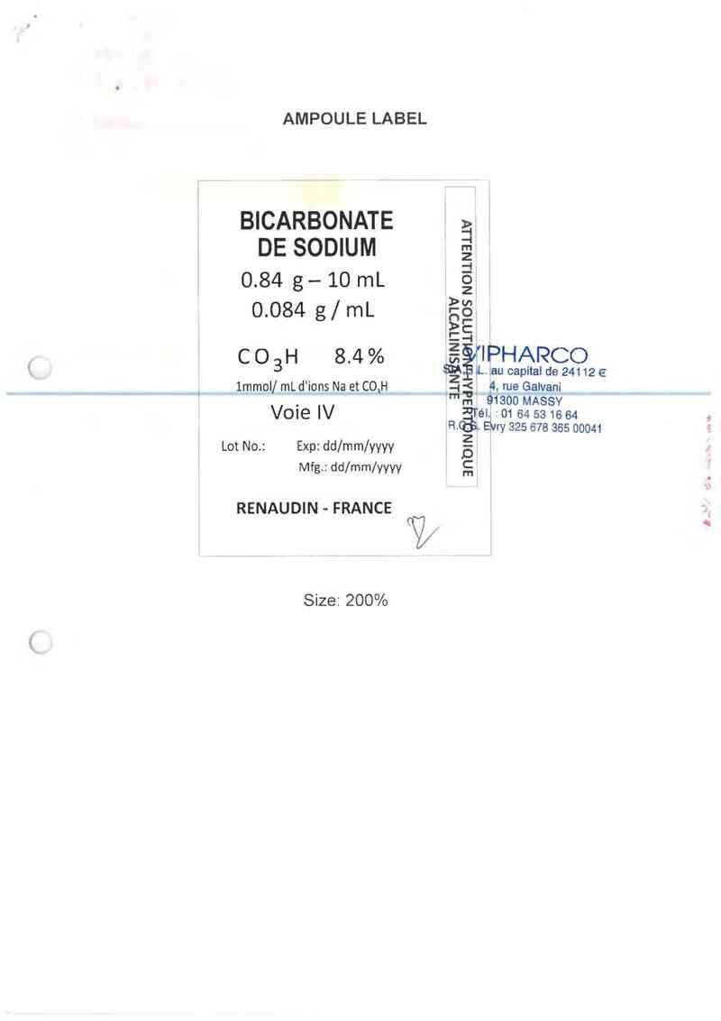thông tin, cách dùng, giá thuốc Sodium Bicarbonate Renaudin 8,4% - ảnh 1