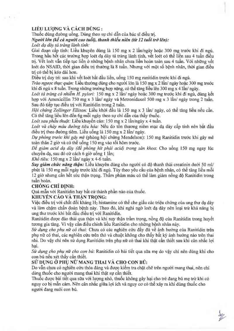 thông tin, cách dùng, giá thuốc Aciloc 150 - ảnh 3