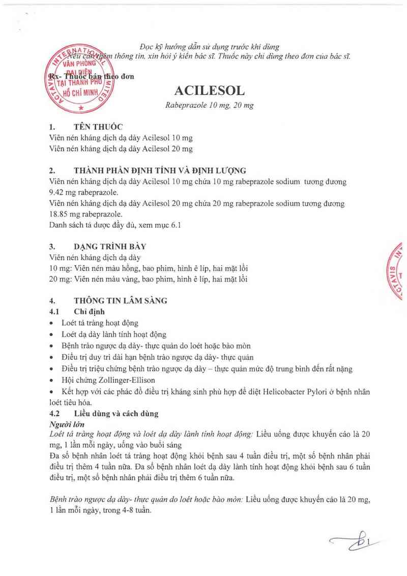 thông tin, cách dùng, giá thuốc Acilesol 10mg - ảnh 2