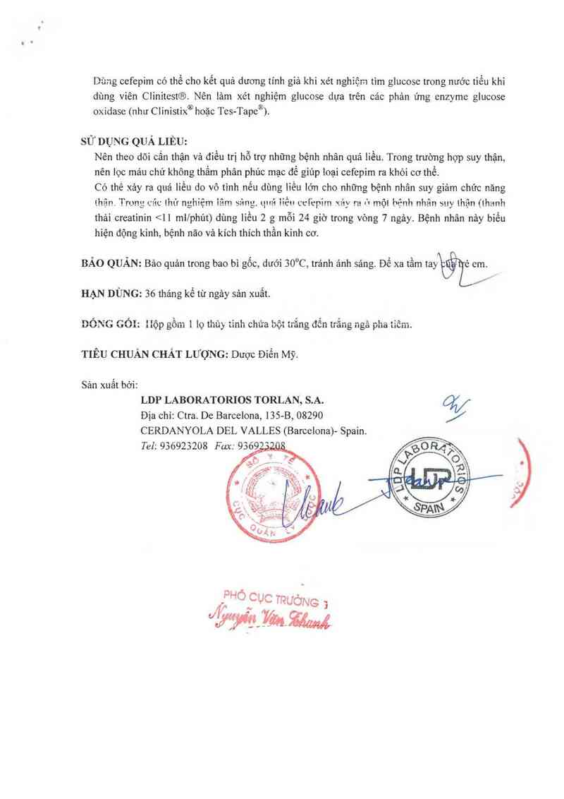 thông tin, cách dùng, giá thuốc Cefepime Gerda 1g - ảnh 7