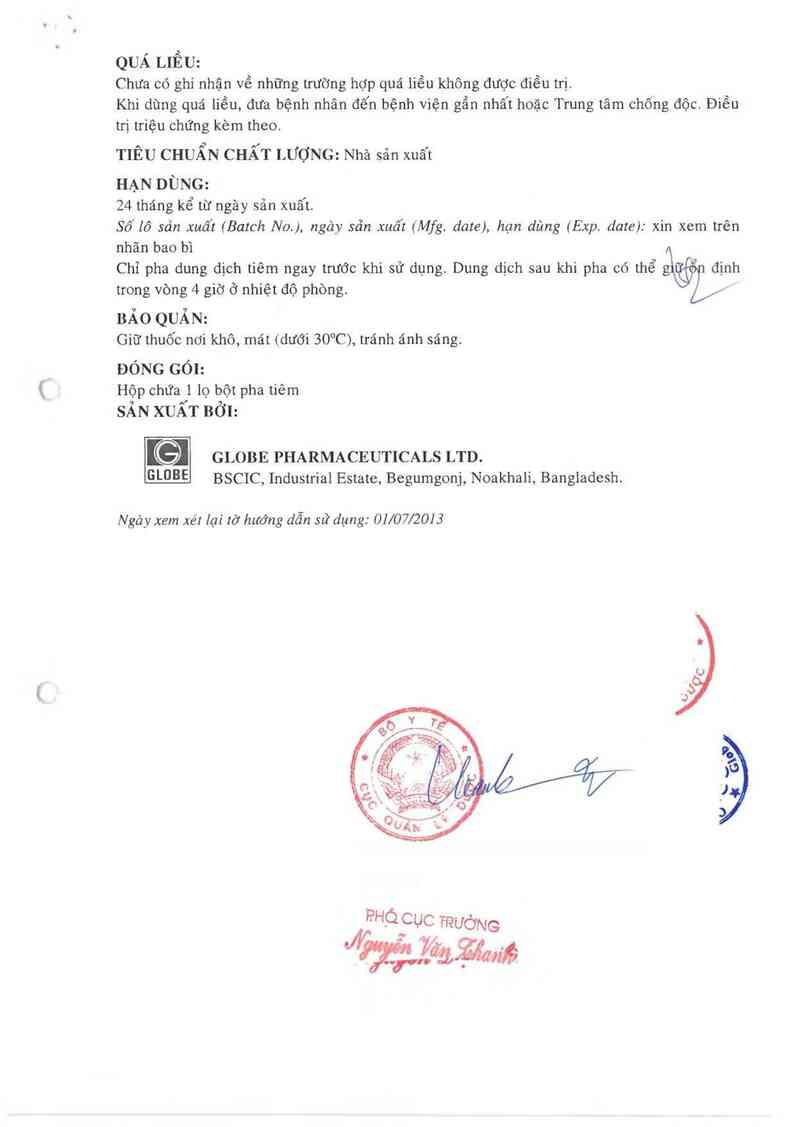 thông tin, cách dùng, giá thuốc Gitazot Injection - ảnh 4