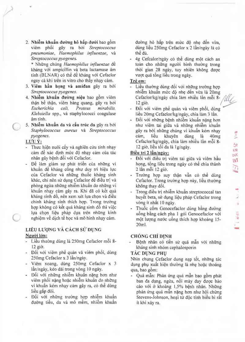 thông tin, cách dùng, giá thuốc Genocefaclor - ảnh 2
