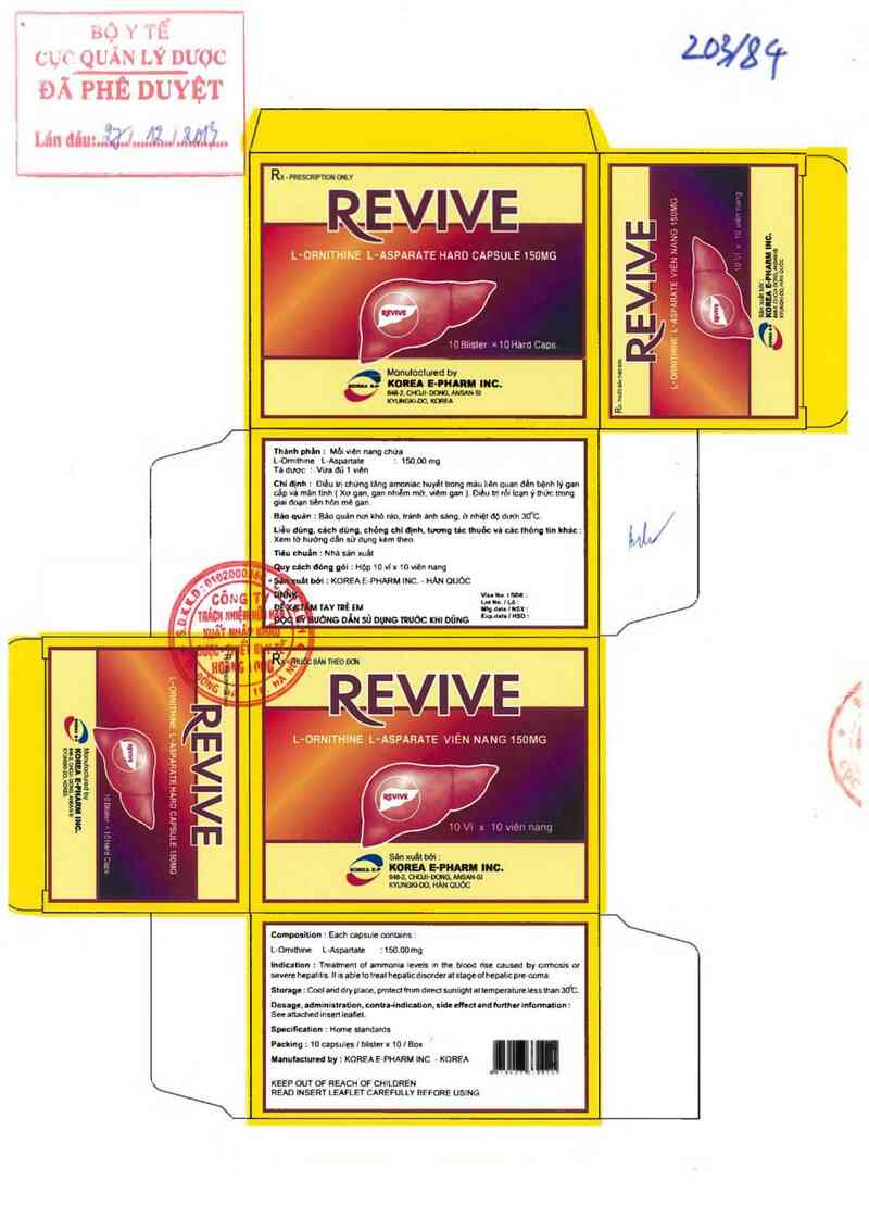 thông tin, cách dùng, giá thuốc Revive - ảnh 0