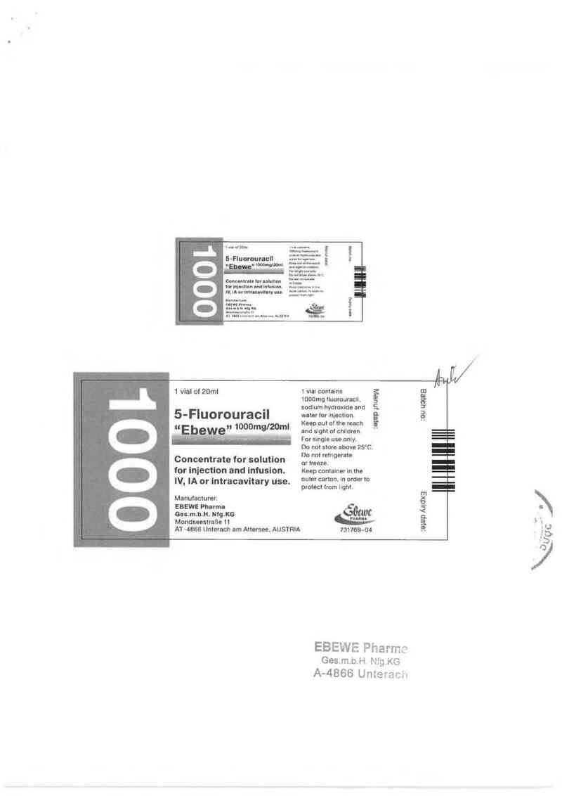 thông tin, cách dùng, giá thuốc 5-Fluorouracil ~Ebewe~ - ảnh 5