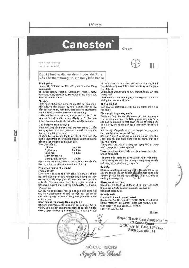 thông tin, cách dùng, giá thuốc Canesten Cream - ảnh 4